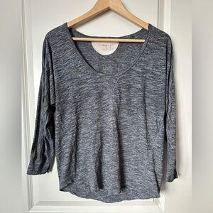 WILFRED FREE (ARITZIA) Heathered Grey 3/4 sleeve T- Shirt M